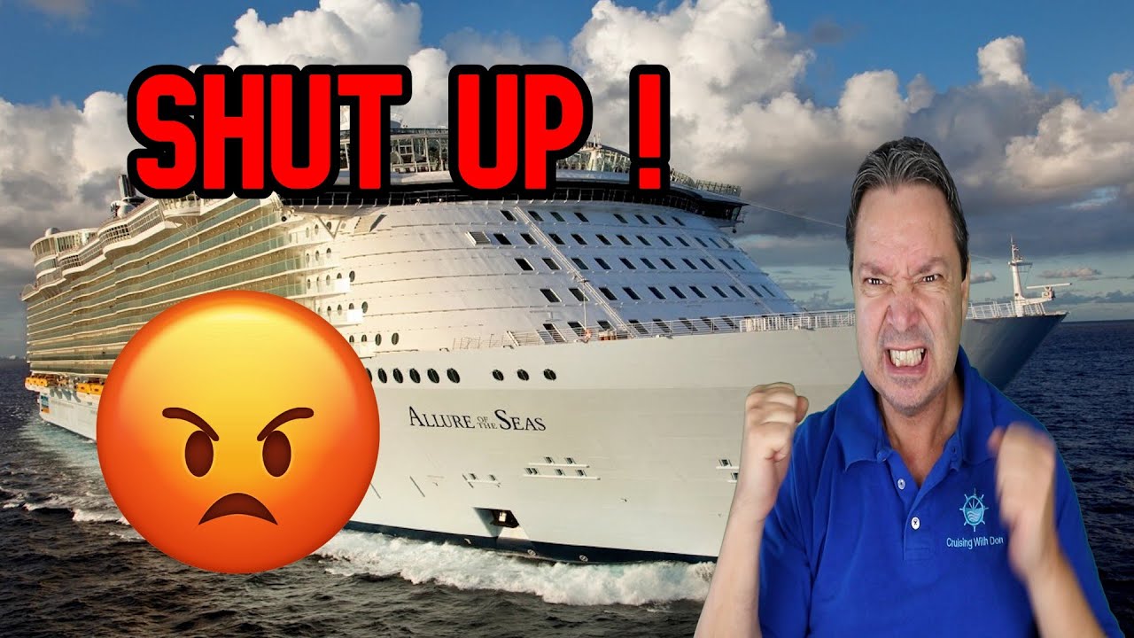 RUDE PEOPLE ON A CRUISE SHIP