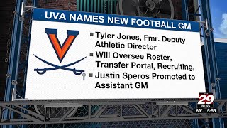 UVA Athletics names Tyler Jones as general manager for football, women’s basketball