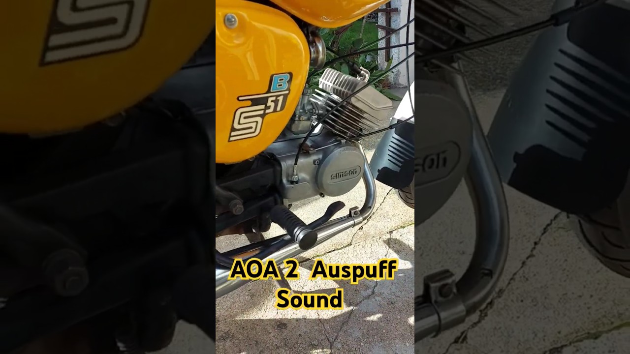 Simson S51 Auspuff Sound AOA2 Eigenbau 