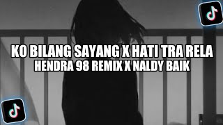 Dj Sad Ko Bilang Sayang X Hati Tra Rela  Hendra 98 Remix X Naldy Baik  New Remix