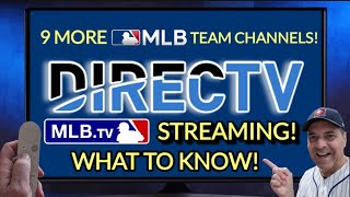 📢WOW! DirecTV-MORE MLB Team Channels-MLB.TV For Streaming⚾🧢