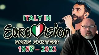 AMERICAN REACTS TO Italy In Eurovision Song Contest (1956-2023)..