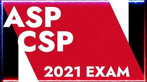 ASP CSP Exam Question Review - 1