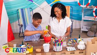 Beach Crafts for Kids ☀️🏖️ | Easy Summer DIYs with Crayola Create Kids