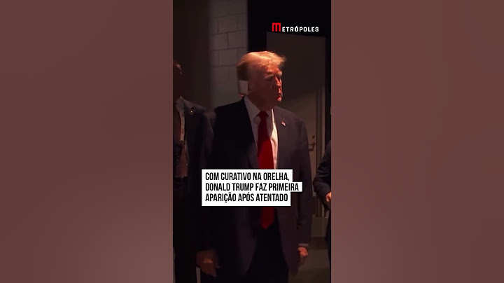 Com curativo na orelha, Donald Trump faz primeira aparição após atentado