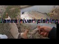 Bank fishing James river catfish 2022