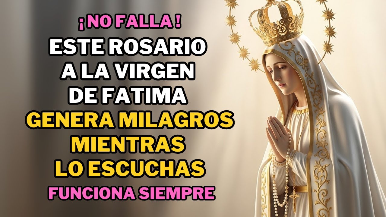 🔥 ¡NO FALLA! Este Rosario a la Virgen de Fátima GENERA Milagros Mientras Lo Rezas.
