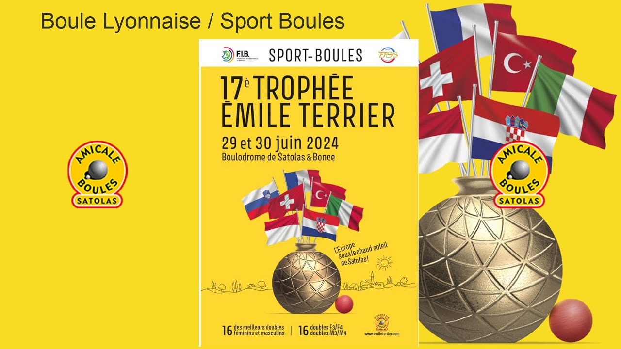 Miniature : Quarts du 16 doubles masculin : Lyonnaise / Sport Boules, Trophée Emile Terrier 2024