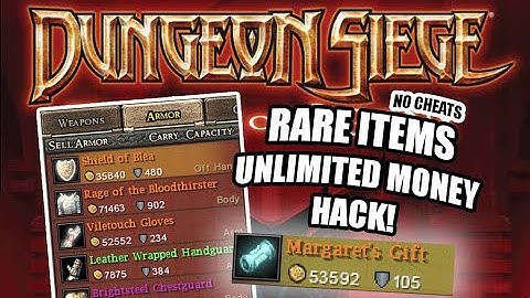 RARE ITEMS + UNLIMITED MONEY - DUNGEON SIEGE THRONE OF AGONY PSP