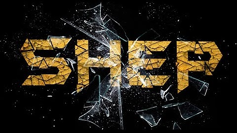 Photoshop CC - Shattering Glass Text Effect