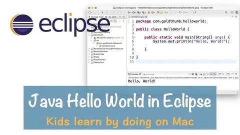 JPBE020: Java hello world in Eclipse