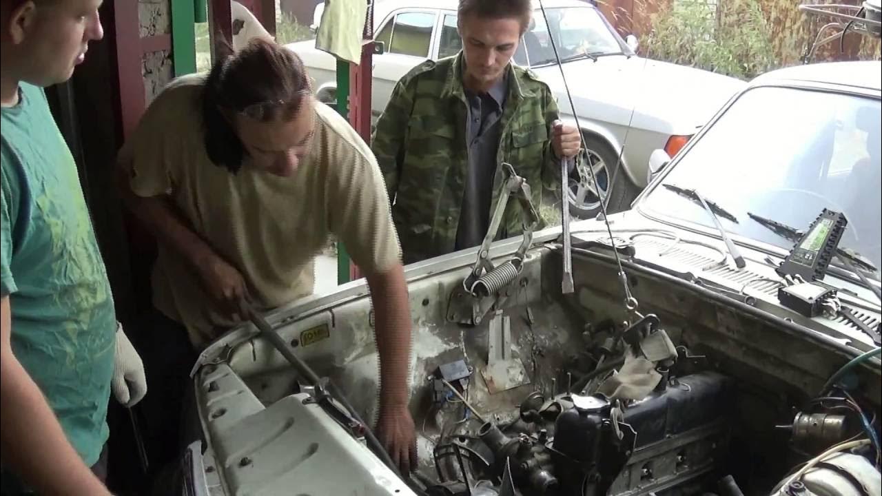 Как снять двигатель газ 3110 Как снять двигатель с Волги 3110 YouTube