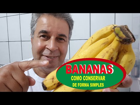 Vídeo: Como Armazenar Bananas Corretamente Em Casa + Fotos E Vídeos