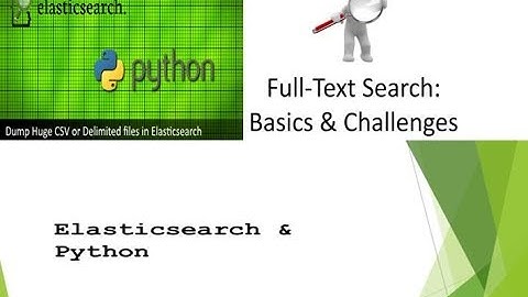 Python Elasticsearch full text search
