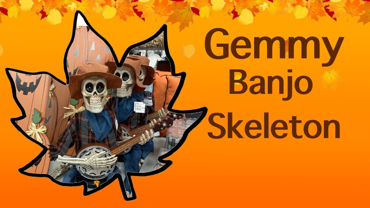 Gemmy Banjo Skeleton (BRAND NEW FOR 2022!) YouTube