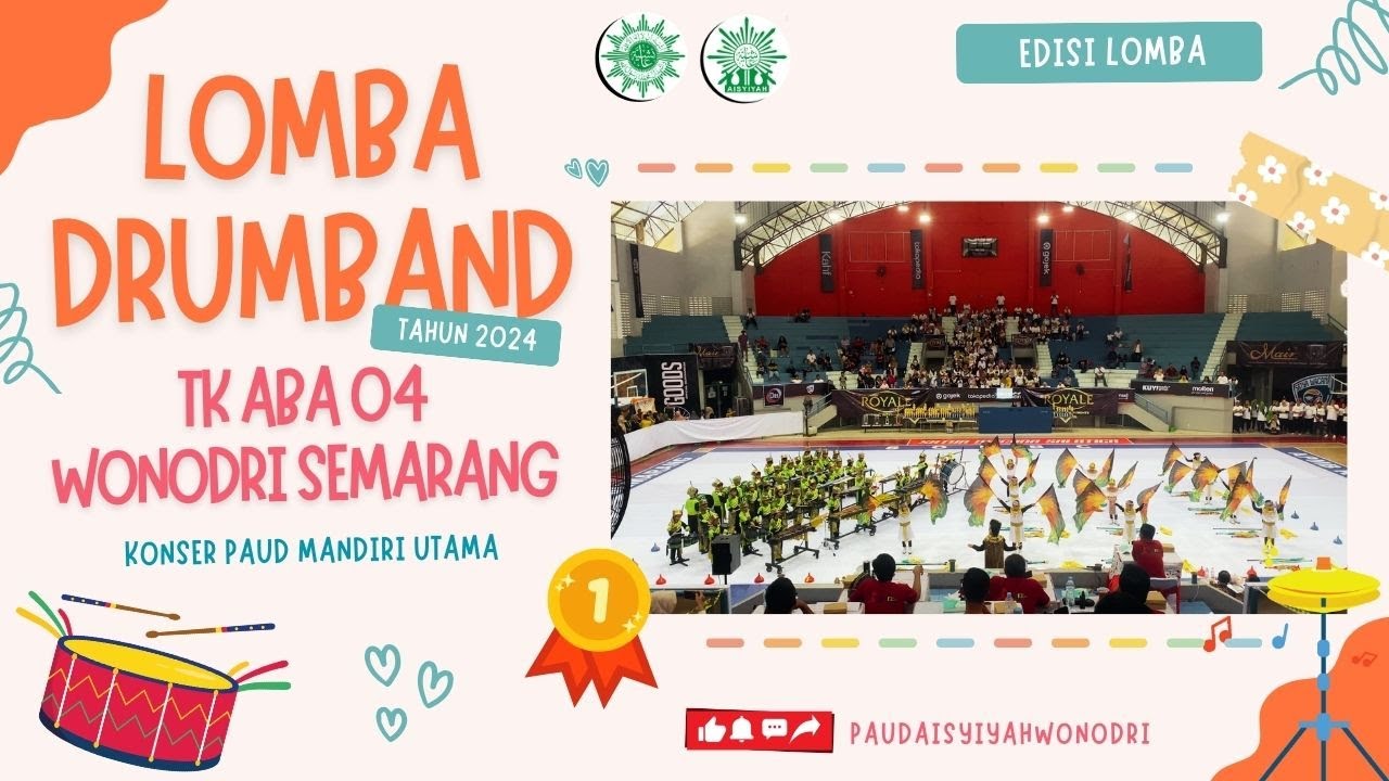LOMBA DRUMBAND TK ABA 04 WONODRI SEMARANG TAHUN 2024