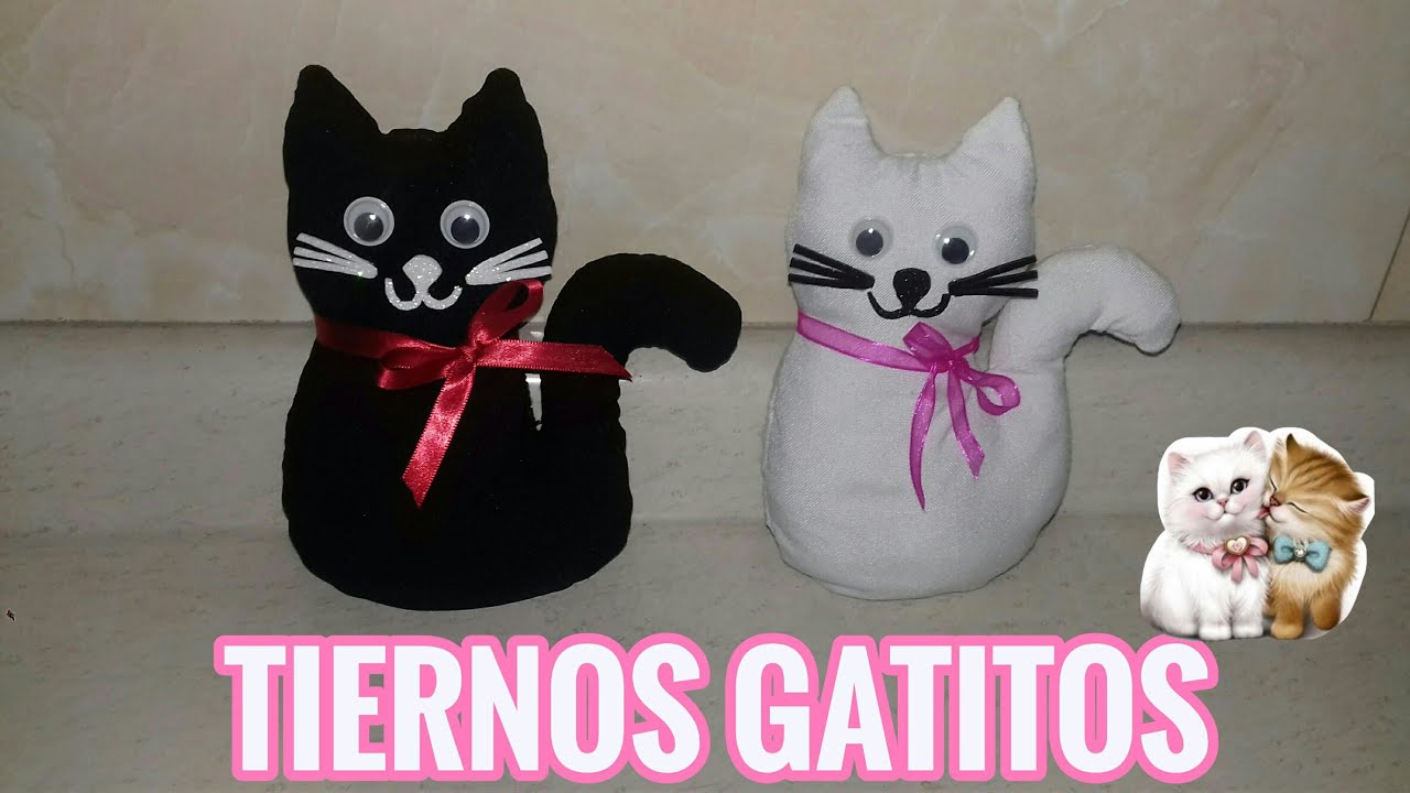 Como hacer lindos gatitos con muy poca tela |Tutoriales Maira💖