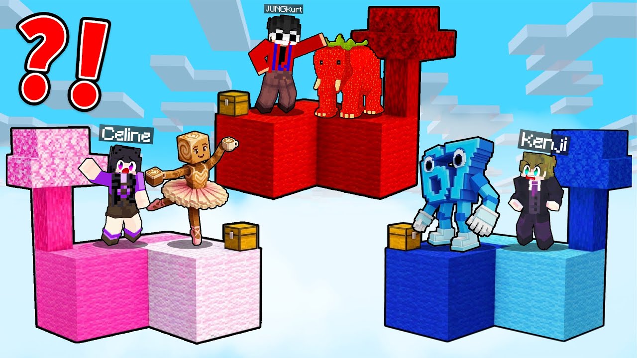 ITALIAN BRAINROT SKYBLOCK Battle in Minecraft…