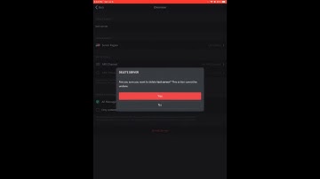 How to delete a discord server (iPad