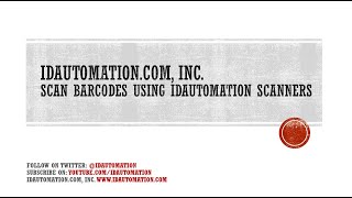 How to Scan Databar Barcodes with IDAutomation SC7 and SC1500 scanners
