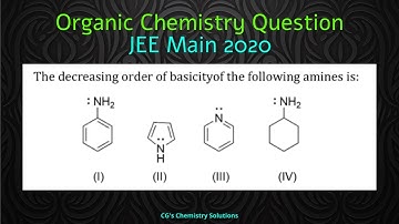 Decreasing order of basicity of following amines | Organic Chemistry | JEE| CG
