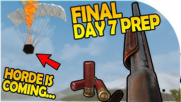 FINAL DAY 7 PREP - THE HORDE IS COMING! - 7 Days to Die Alpha 16 Gameplay Part 10