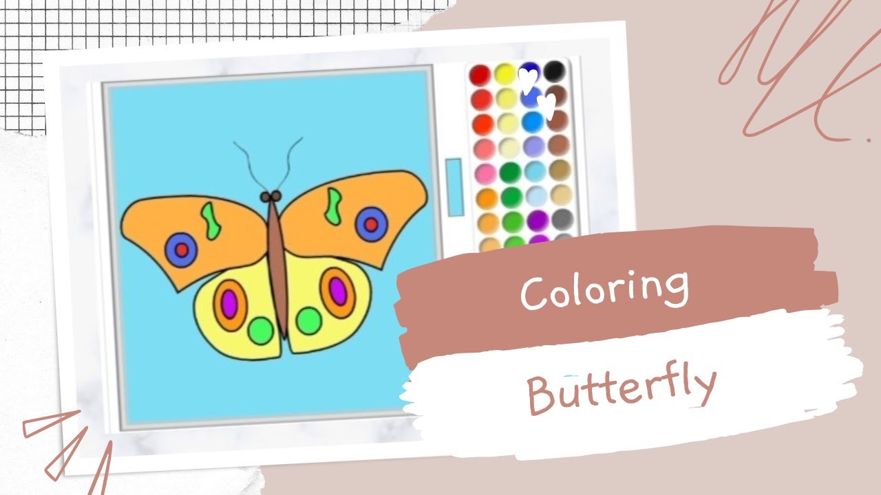 COLORING PICTURES OF BEAUTIFUL BUTTERFLIES - YouTube