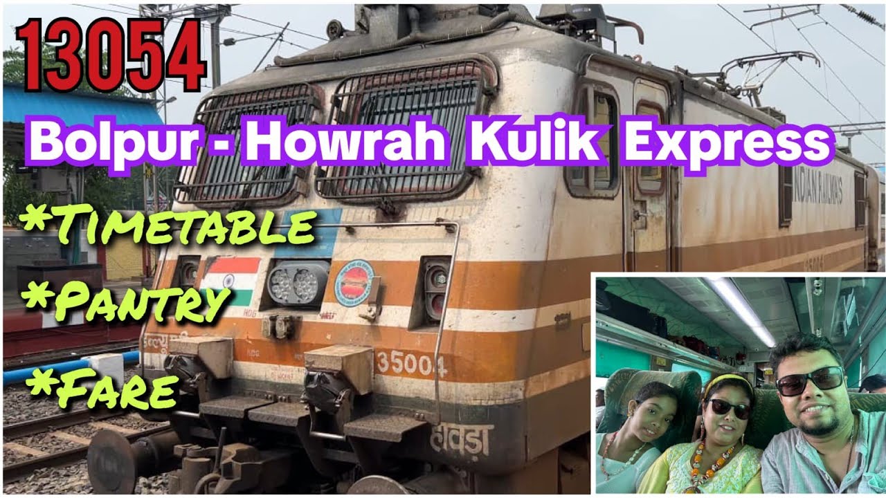 Shantiniketan Trip, EP-8 || 13054 Bolpur-Howrah Kulik Express || Journey Experience || Fare, Food...