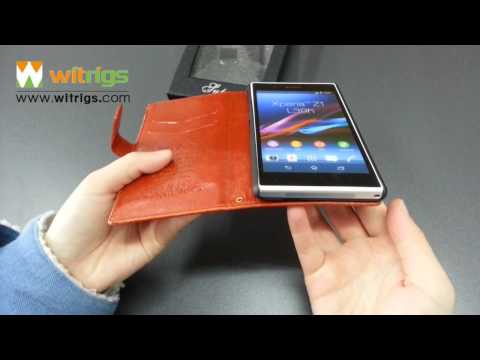 Sony Xperia Z1 Premium Wallet Folio Stand Leather Case  Brown Review