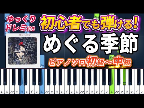 めぐる季節 (難易度:★★☆☆☆/歌詞・コード・ペダル付き/『魔女の宅急便 イメージアルバム』より) - 久石譲