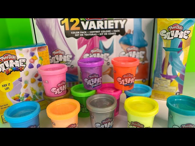 DESAFIO DE COMIDA PLAY-DOH COM 3 CORES DE SLIME