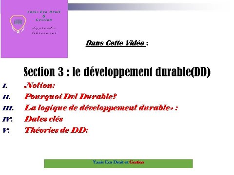 Développement Durable (DD)