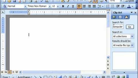 Word 2003 Tutorial Inserting Clip Art 2003 & XP Microsoft Office Training Lesson 13.2