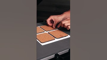 #DIY #sublimation Drink Coasters 🍂🥛