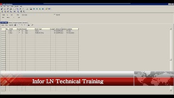 Tutorial 11 - Creating a table in Infor ERP LN(Part 1)