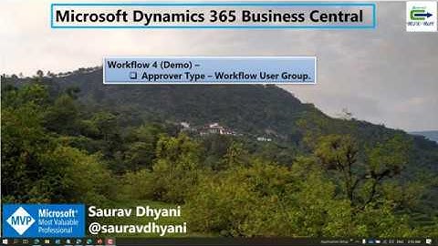 MSDYN365BC - Workflow 4 Demo - Approver Type = Workflow User Group.