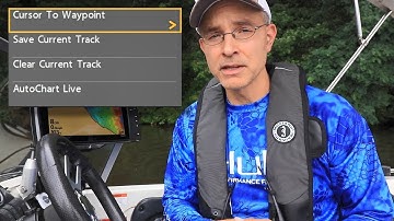 Humminbird HELIX How To: Cursor to Waypoint | X-Press Shortcut