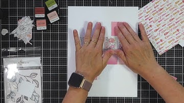 How to add Texture to Layout with Dreamy Tiles Embossing Folder