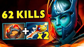 x2 Rapiers + Giant's Ring Pa 62Kills One Shot Damage Dota 2