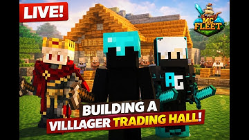 Building a villager trading hall live!| MCFleet | @aniketislive