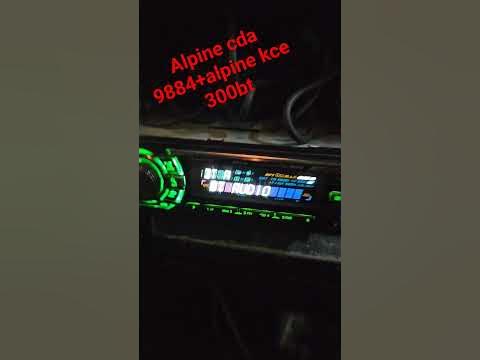 Alpine cda 9884+ Alpine kce 300bt - YouTube