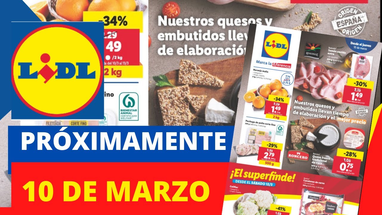 LIDL OFERTAS FOLLETO DEL AL 16 DE MARZO 2022 - YouTube