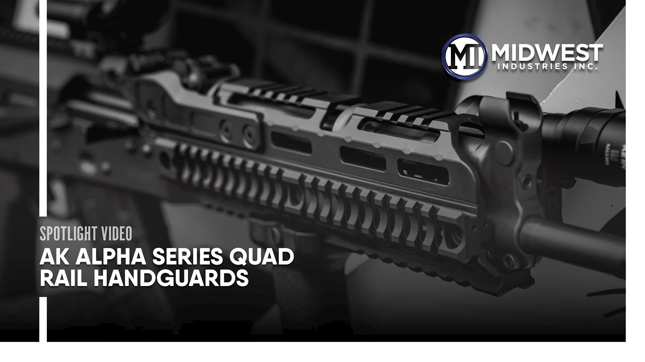 Midwest Industries Alpha Series AK Quad Rail Handguard, 6