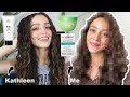 Trying KathleenLights Favorite Curly Hair Products!!