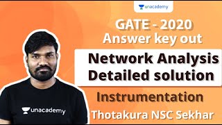 GATE-2020 Network Analysis Detailed solution | Instrumentation Engineering | Thotakura NSC Sekhar