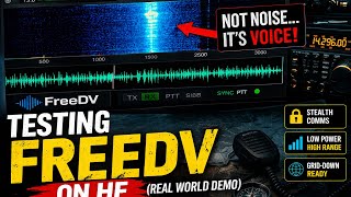 Testing FreeDV on HF (Real World Demo)