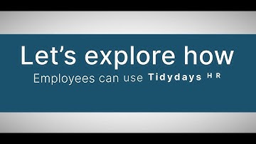 Tidydays Employee Dashboard Overview #Tidydays