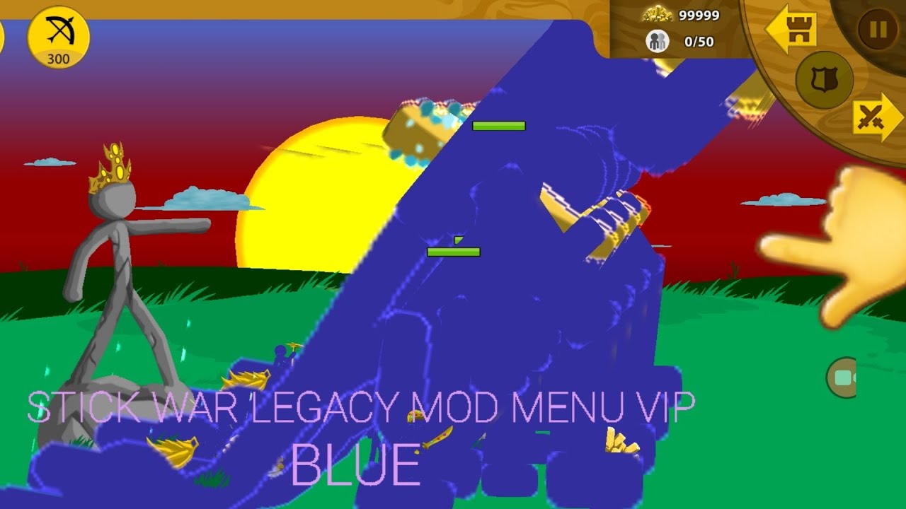 stick war legacy mod menu vip skin blue 🤩 YouTube