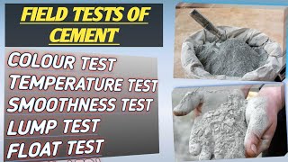 Field Test Of Cement l Test Of Cement On Site l #youtube #viralvideo #cement
