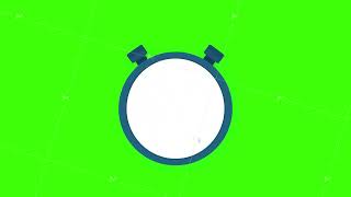 The 15 minutes, stopwatch icon. Stopwatch icon in flat style, timer on on color background. Motion